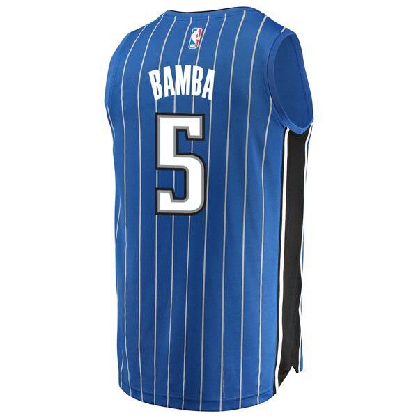 Orlando Magic Mohamed Bamba 2018 NBA Draft First Round Pick синяя майка НБА - Icon Edition подростковая