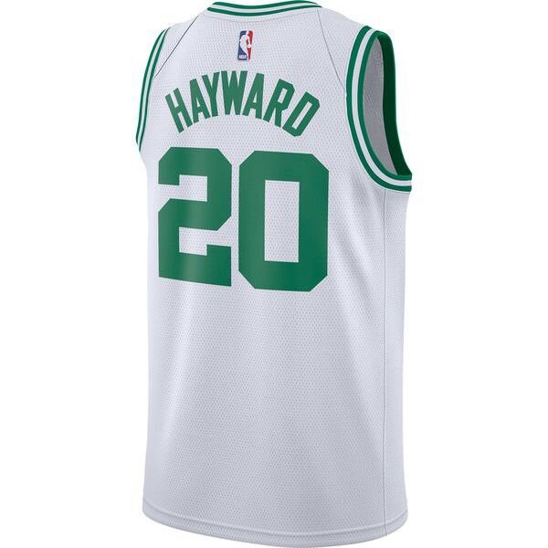 Boston Celtics Gordon Hayward Найки мужская белая майка НБА - Icon Edition