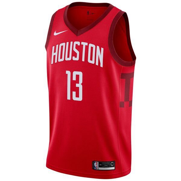 Houston Rockets James Harden Найки 2018/19 мужская красная майка НБА - Earned Edition подростковая