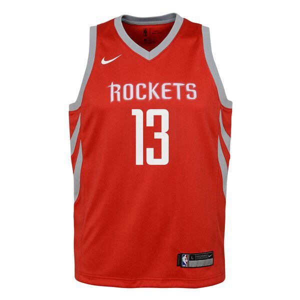 Houston Rockets James Harden Найки мужская красная майка НБА - Icon Edition подростковая