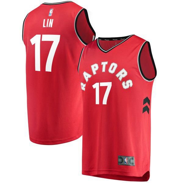 Toronto Raptors Jeremy Lin красная майка НБА - Statement Edition