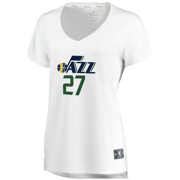 Utah Jazz Rudy Gobert белая майка НБА - Association Edition женская
