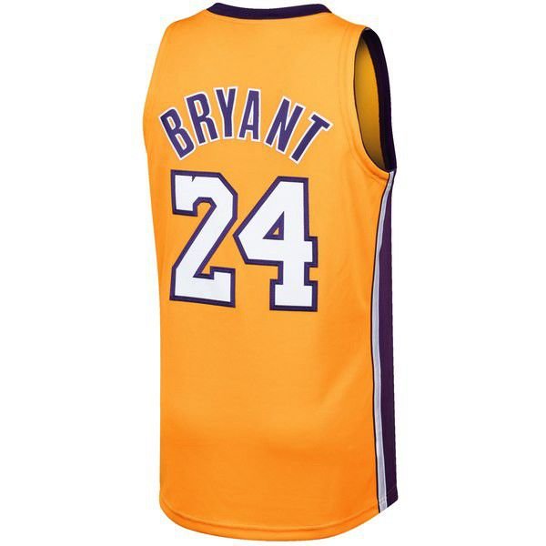 Los Angeles Lakers Kobe Bryant M&Ness 2008/09 золотая майка НБА
