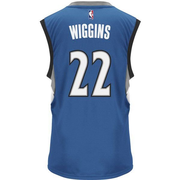 Minnesota Timberwolves Andrew Wiggins Adidas синяя майка НБА