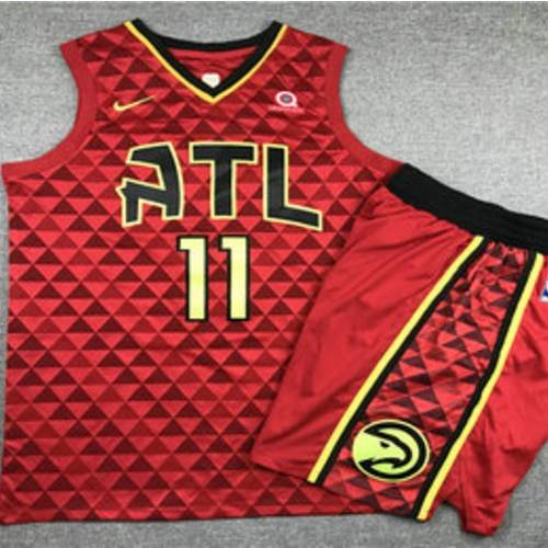 Atlanta Hawks #11 Trae Young комплект баскетбольной формы НБА красного цвета Atlanta Hawks #11 Trae Young комплект баскетбольной формы НБА красного цвета