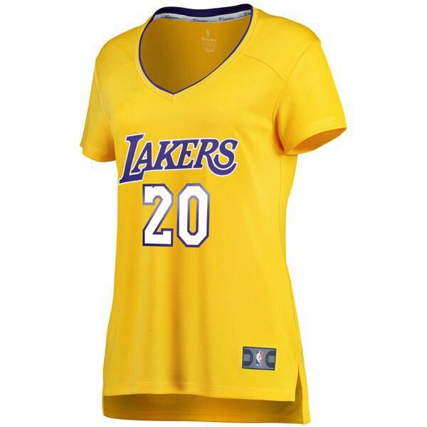 Los Angeles Lakers Andre Ingram гостевая золотая майка НБА - Icon Edition