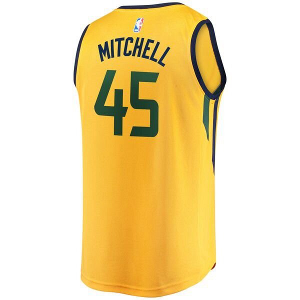 Utah Jazz Donovan Mitchell Player золотая майка НБА - Statement Edition