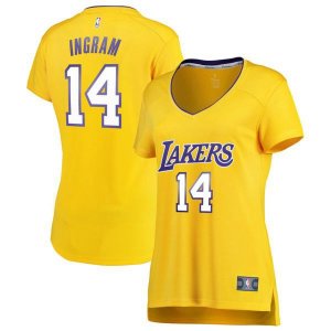 Los Angeles Lakers Brandon Ingram золотая майка НБА - Icon Edition женская