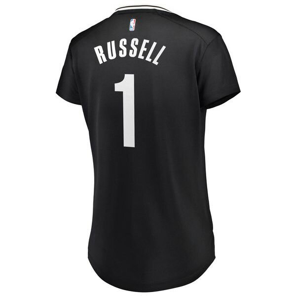 Brooklyn Nets D'Angelo Russell черная майка НБА - Icon Edition женская