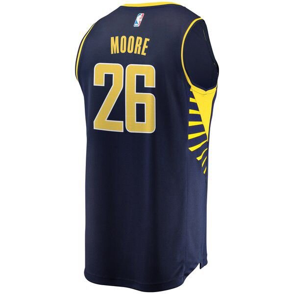 Indiana Pacers Ben Moore Player темно-синяя майка НБА - Icon Edition подростковая