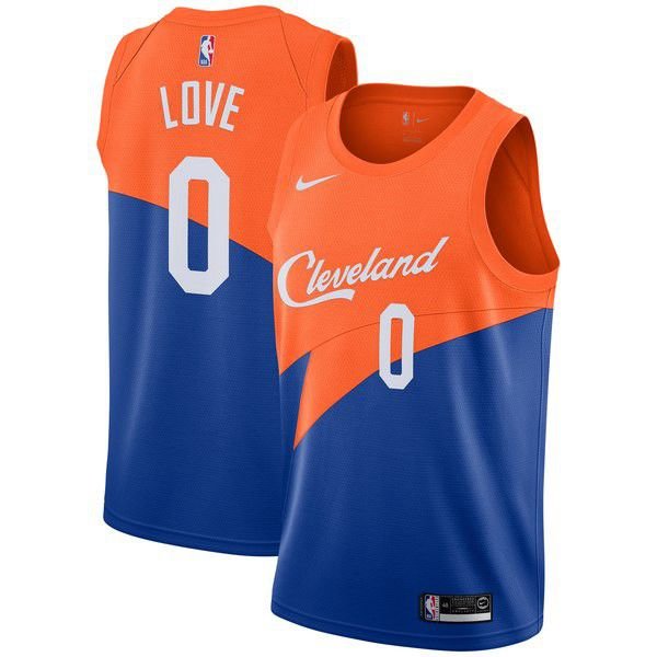 Cleveland Cavaliers Kevin Love Найки 2018/19 мужская синяя майка НБА - City Edition