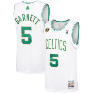 Boston Celtics Kevin Garnett M&Ness 2008/09 белая майка НБА