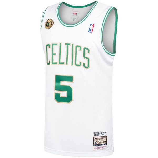 Boston Celtics Kevin Garnett M&Ness 2008/09 белая майка НБА