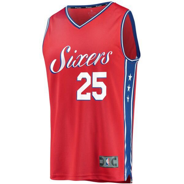 Philadelphia 76ers Ben Simmons красная майка НБА - Statement Edition