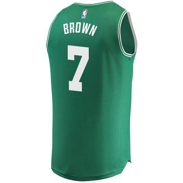 Boston Celtics Jaylen Brown Player зеленая майка НБА - Icon Edition