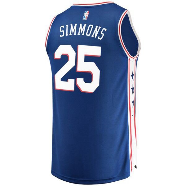 Philadelphia 76ers Ben Simmons синяя майка НБА - Icon Edition