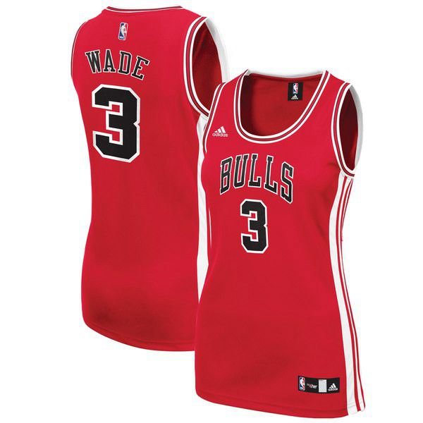 Chicago Bulls Dwyane Wade Adidas красная майка НБА