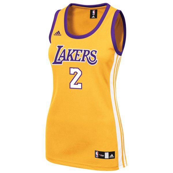 Los Angeles Lakers Lonzo Ball Adidas домашняя золотая майка НБА