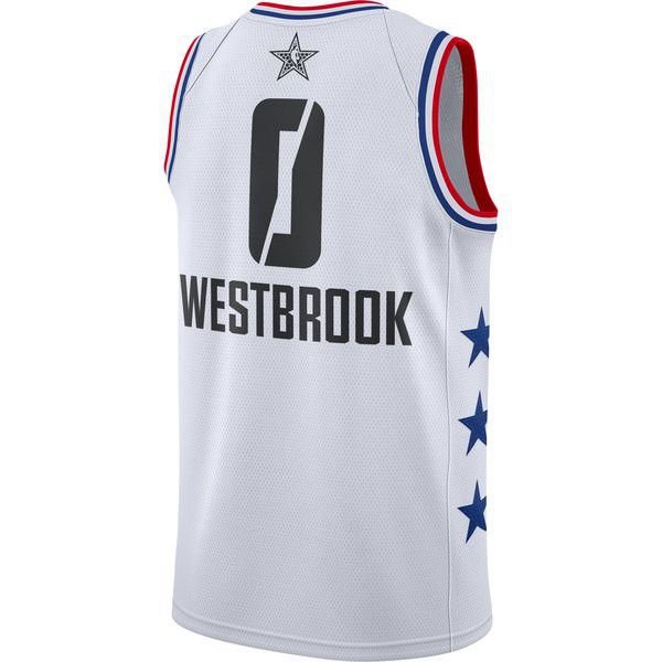 Oklahoma City Thunder Russell Westbrook 2019 NBA All-Star Game Finished мужская белая майка НБА