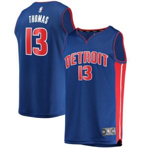 Detroit Pistons Khyri Thomas синяя майка НБА - Icon Edition