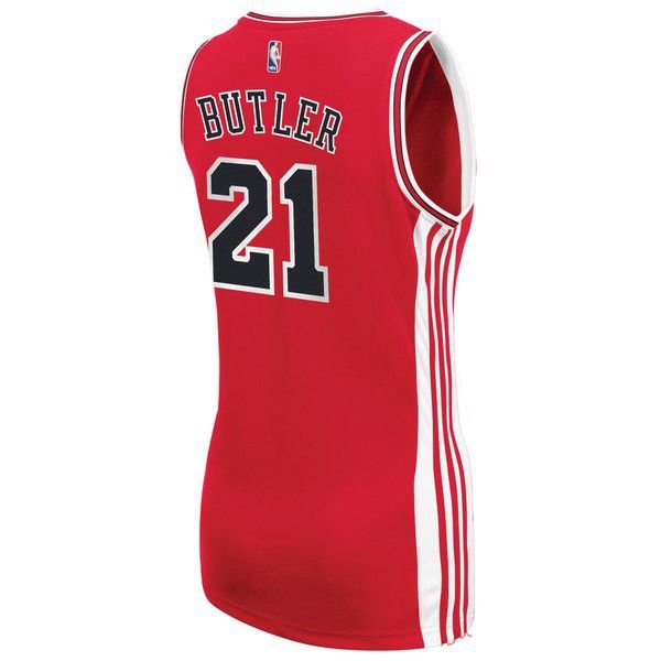 Chicago Bulls Jimmy Butler Adidas гостевая красная майка НБА