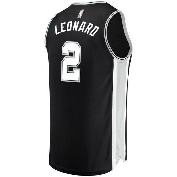 San Antonio Spurs Kawhi Leonard черная майка НБА - Icon Edition