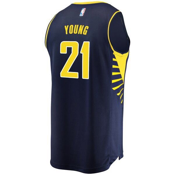 Indiana Pacers Thaddeus Young Player темно-синяя майка НБА - Icon Edition подростковая