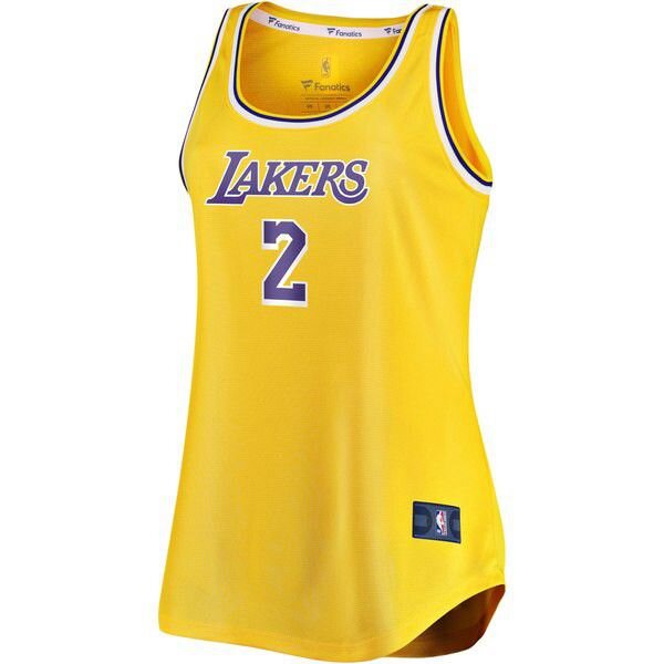 Los Angeles Lakers Lonzo Ball Tank золотая майка НБА - Icon Edition