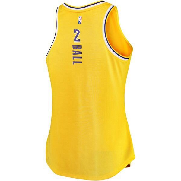 Los Angeles Lakers Lonzo Ball Tank золотая майка НБА - Icon Edition