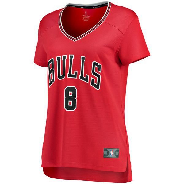 Chicago Bulls Zach LaVine красная майка НБА - Icon Edition женская