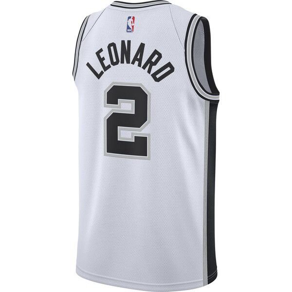 San Antonio Spurs Kawhi Leonard Найки мужская белая майка НБА - Association Edition