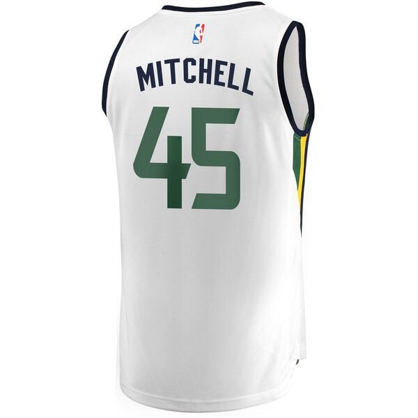Utah Jazz Donovan Mitchell белая майка НБА - Association Edition