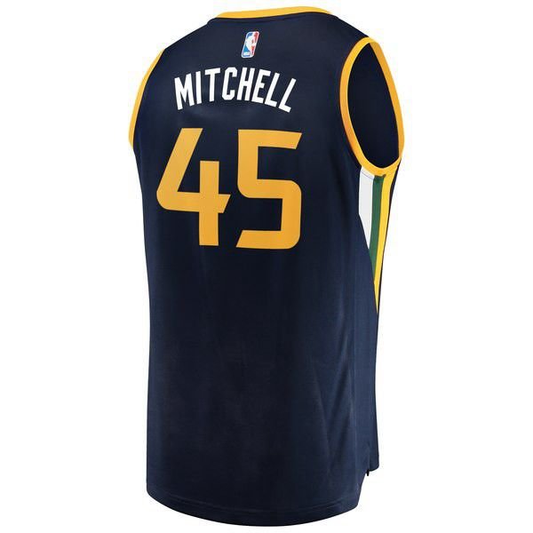 Utah Jazz Donovan Mitchell темно-синяя майка НБА - Icon Edition
