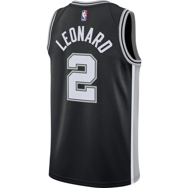 San Antonio Spurs Kawhi Leonard Найки мужская черная майка НБА - Icon Edition