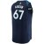Minnesota Timberwolves Taj Gibson гостевая темно-синяя майка НБА - Icon Edition