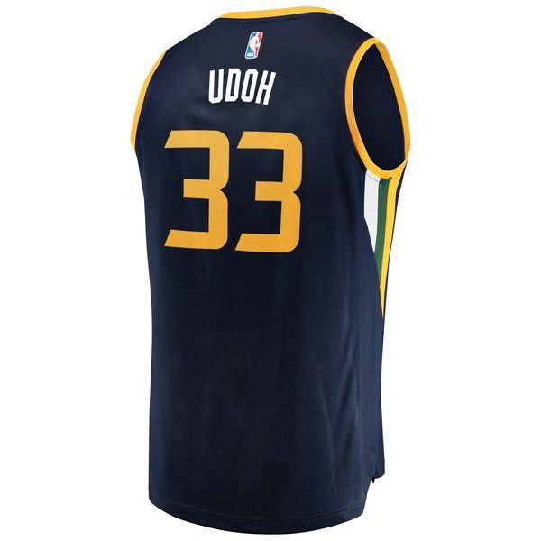Utah Jazz Ekpe Udoh Player темно-синяя майка НБА - Icon Edition подростковая
