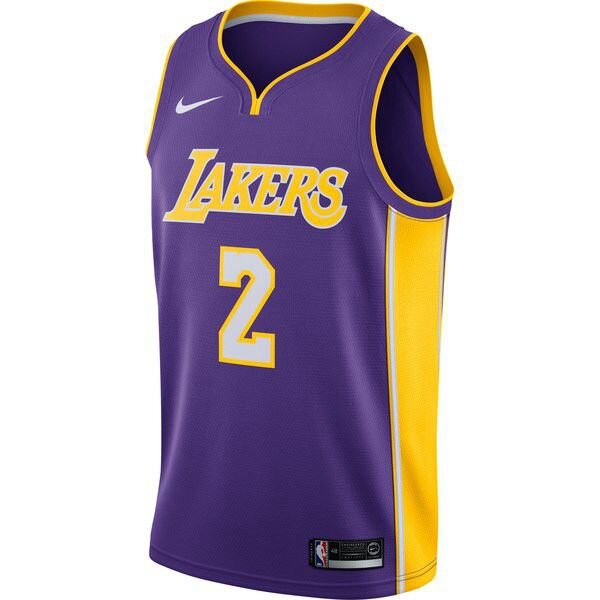 Los Angeles Lakers Lonzo Ball Найки мужская Mor майка НБА - Statement Edition