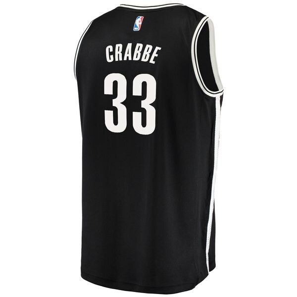 Brooklyn Nets Allen Crabbe Player черная майка НБА - Icon Edition подростковая