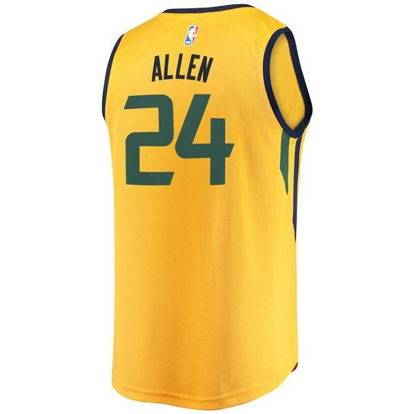 Utah Jazz Grayson Allen золотая майка НБА - Statement Edition