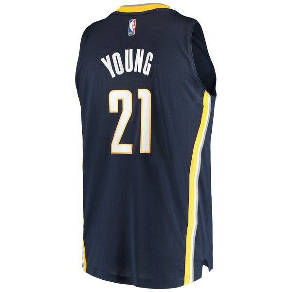 Indiana Pacers Thaddeus Young Adidas мужская темно-синяя майка НБА
