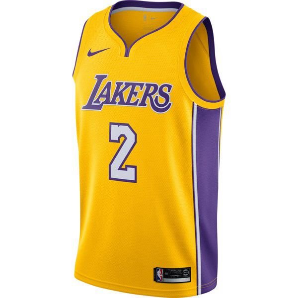 Los Angeles Lakers Lonzo Ball Найки мужская Sar? майка НБА - Icon Edition