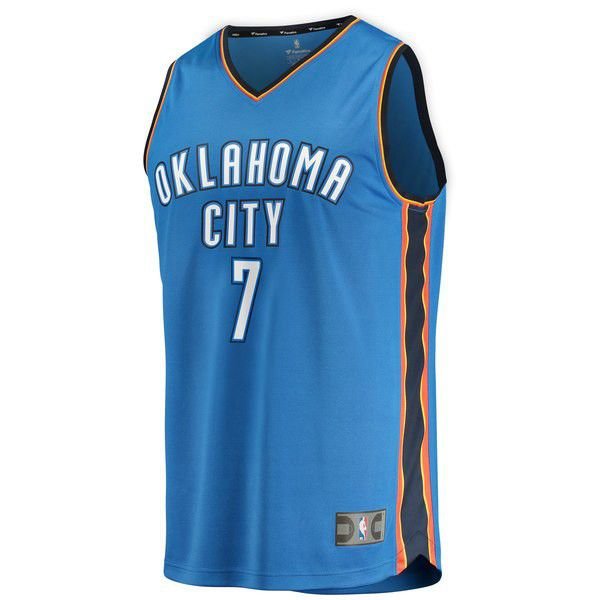 Oklahoma City Thunder Timothe Luwawu-Cabarrot синяя майка НБА - Icon Edition
