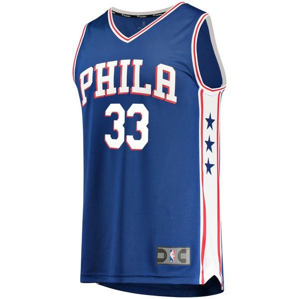 Philadelphia 76ers Tobias Harris синяя майка НБА - Statement Edition