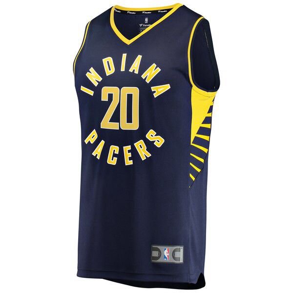 Indiana Pacers Trevor Booker темно-синяя майка НБА - Icon Edition