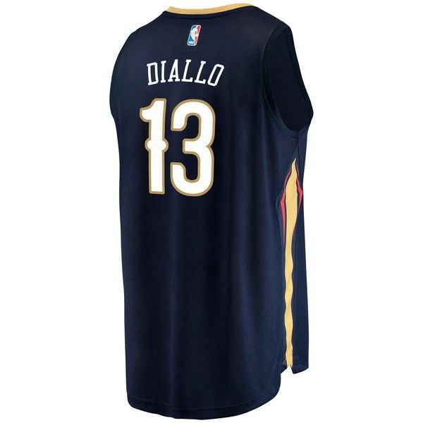 New Orleans Pelicans Cheick Diallo Player темно-синяя майка НБА - Icon Edition подростковая