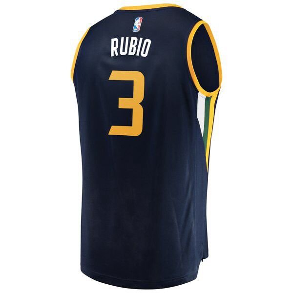 Utah Jazz Ricky Rubio Player темно-синяя майка НБА - Icon Edition подростковая