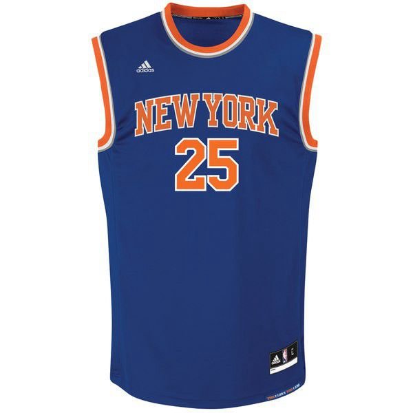 New York Knicks Derrick Rose Adidas синяя майка НБА