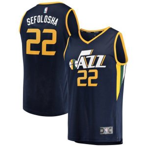 Utah Jazz Thabo Sefolosha Player темно-синяя майка НБА - Icon Edition подростковая