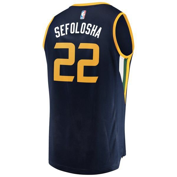 Utah Jazz Thabo Sefolosha Player темно-синяя майка НБА - Icon Edition подростковая