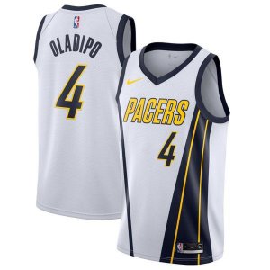 Indiana Pacers Victor Oladipo Найки 2018/19 мужская белая майка НБА - Earned Edition